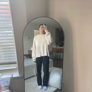 Chunky knit ivory sweater